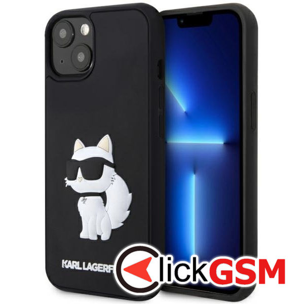Karl Lagerfeld - 3D Design (KLHCP14M3DRKHNK) - iPhone 14 Plus - Rubber Choupette