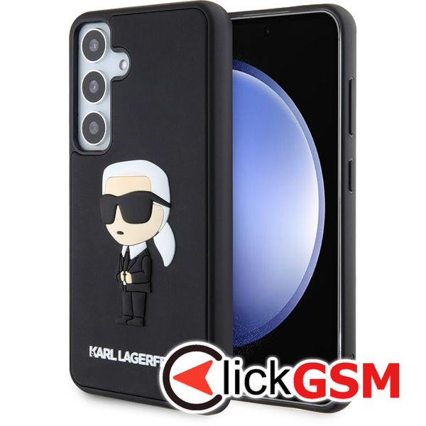 Karl Lagerfeld - 3D Design (KLHCS24S3DRKINK) - Samsung Galaxy S24 - Rubber Ikonik