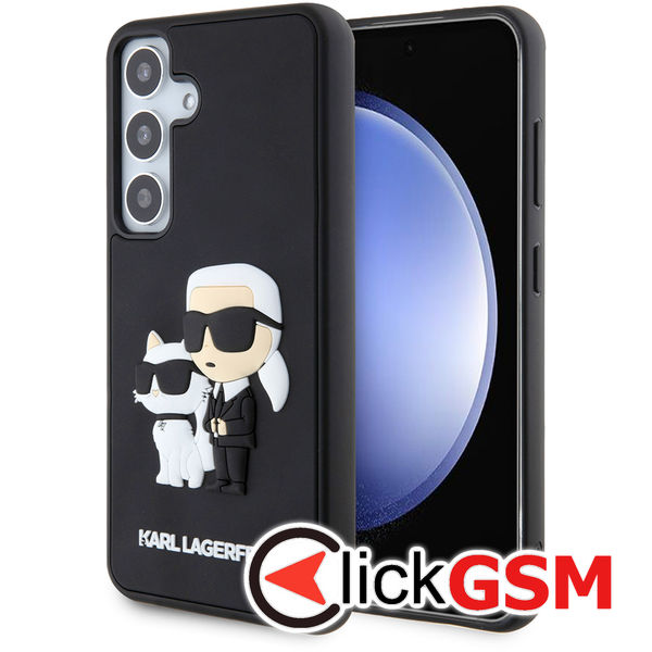 Karl Lagerfeld - 3D Design (KLHCS24S3DRKCNK) - Samsung Galaxy S24 - Rubber Karl&Choupette