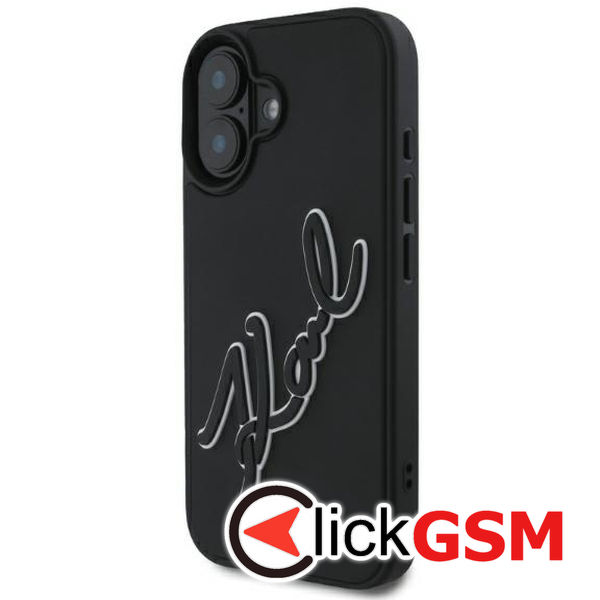 Karl Lagerfeld - 3D Design (KLHCP16S3DRKSDLK) - iPhone 16 - Rubber Signature