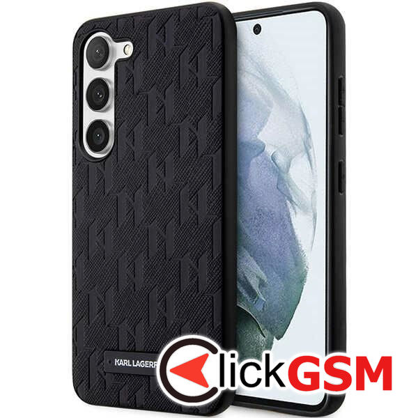 Karl Lagerfeld - Saffiano (KLHCS24MSAKLHPK) - Samsung Galaxy S24 Plus - Mono Metal Logo