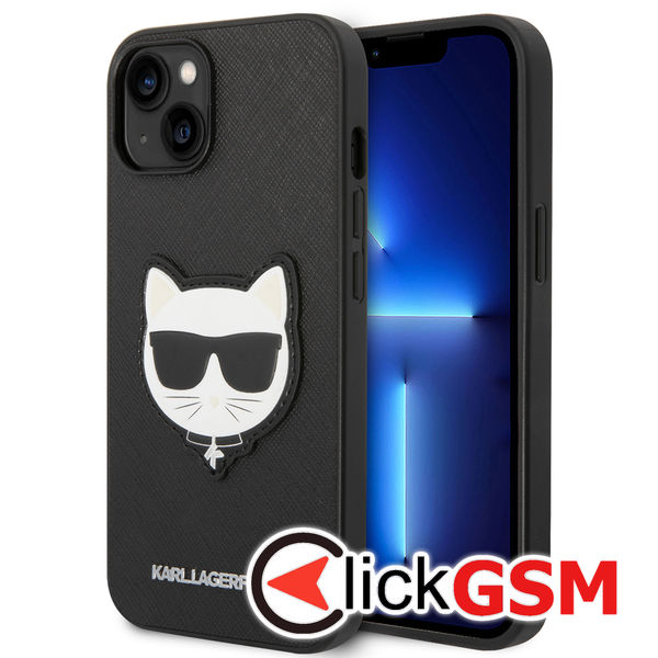 Karl Lagerfeld - Saffiano (KLHCP14MSAPCHK) - iPhone 14 Plus - Choupette Head