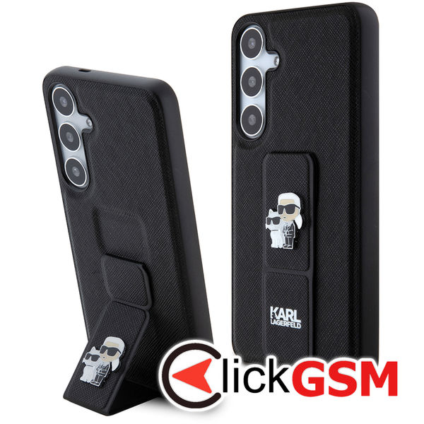Karl Lagerfeld - Saffiano Gripstand (KLHCS24MGSAKCPK) - Samsung Galaxy S24 Plus - Karl&Choupette