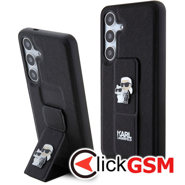 Karl Lagerfeld - Saffiano Gripstand (KLHCS24SGSAKCPK) - Samsung Galaxy S24 - Karl&Choupette