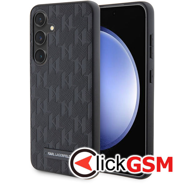 Karl Lagerfeld - Saffiano (KLHCS24SSAKLHPK) - Samsung Galaxy S24 - Mono Metal Logo