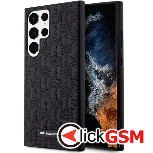 Karl Lagerfeld - Saffiano (KLHCS23LSAKLHPK) - Samsung Galaxy S23 Ultra - Mono Metal Logo