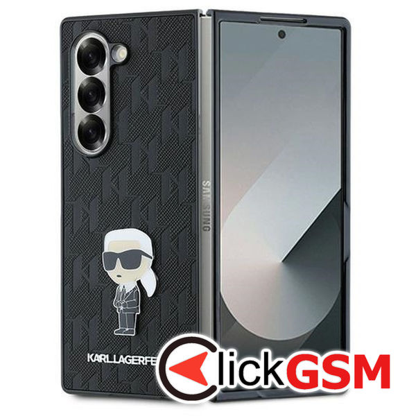 Karl Lagerfeld - Saffiano (KLHCZFD6SAPKINPKK) - Samsung Galaxy Z Fold6 - Monogram Ikonik