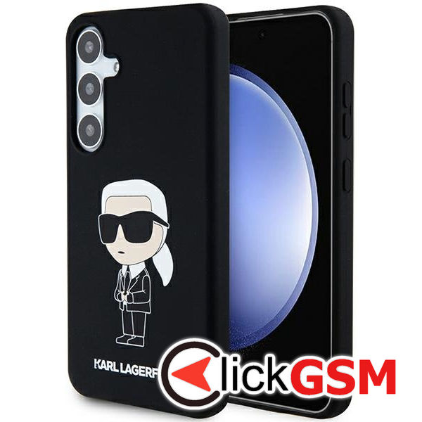 Karl Lagerfeld - Silicone (KLHCS24MSNIKBCK) - Samsung Galaxy S24 Plus - Ikonik