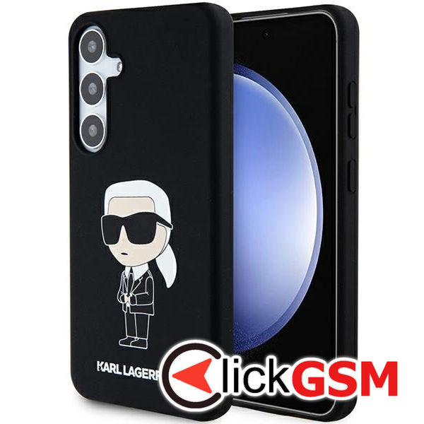 Karl Lagerfeld - Silicone (KLHCS24SSNIKBCK) - Samsung Galaxy S24 - Ikonik