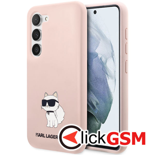 Karl Lagerfeld - Silicone (KLHCS23MSNCHBCP) - Samsung Galaxy S23 Plus - Pink Choupette