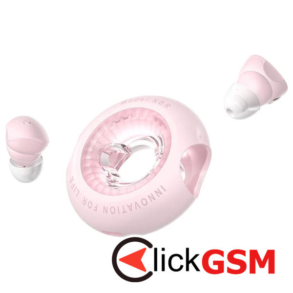 Vention - Wireless Earbuds Tiny T17 (NBRP0) - Type-C, True Wireless, Bluetooth 5.3, Touch Control, IPX4, Hi-Fi sound - Pink