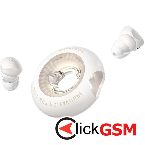 Vention - Wireless Earbuds Tiny T17 (NBRN0) - Type-C, True Wireless, Bluetooth 5.3, Touch Control, IPX4, Hi-Fi sound - Beige