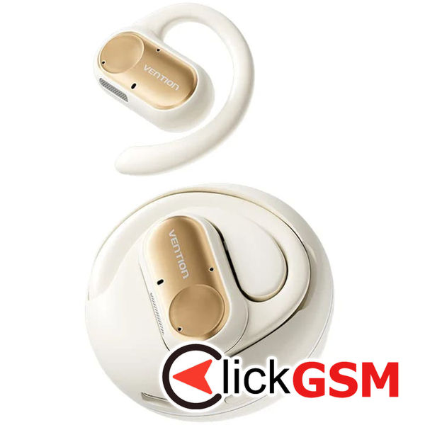Vention - Wireless Headphones OpenBeat O11 (NBPN0) - Type-C, Bluetooth 5.3, Flexible Frame, IPX5, with Lanyard - Beige