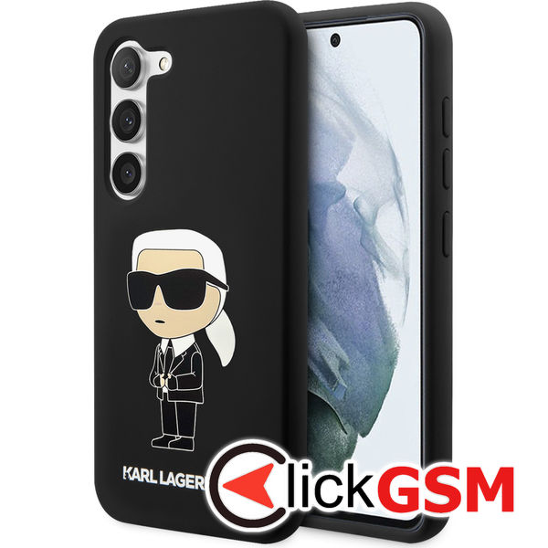 Karl Lagerfeld - Silicone (KLHCS23SSNIKBCK) - Samsung Galaxy S23 - Ikonik