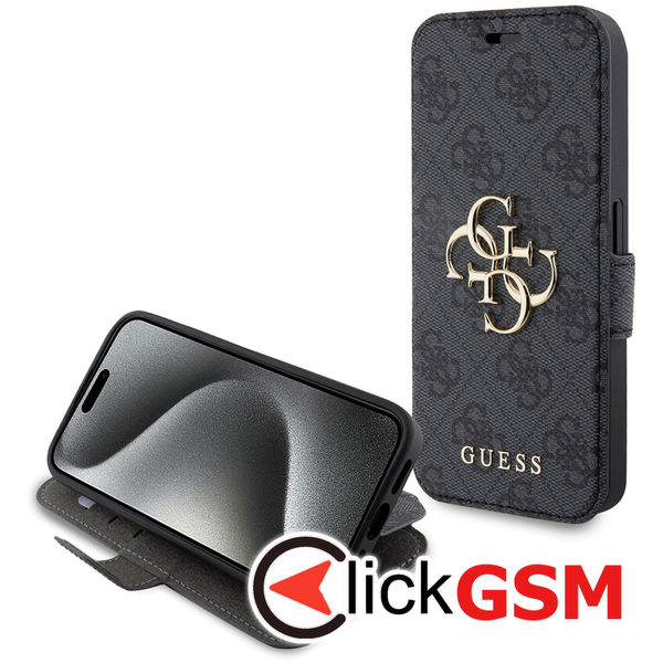 Guess - Book 4G (GUBKP15L4GMGGR) - iPhone 15 Pro - Grey