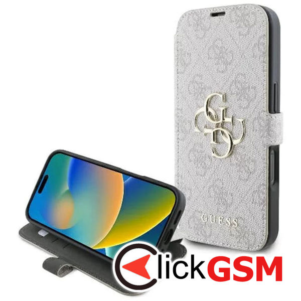 Guess - Book 4G (GUBKP16L4GMGPI) - iPhone 16 Pro - Pink
