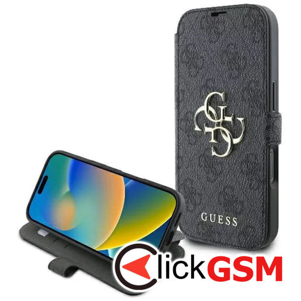 Guess - Book 4G (GUBKP16M4GMGGR) - iPhone 16 Plus - Black