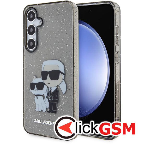 Karl Lagerfeld - Hardcase Glitter (KLHCS24MHNKCTGK) - Samsung Galaxy S24 Plus - Karl&Choupette