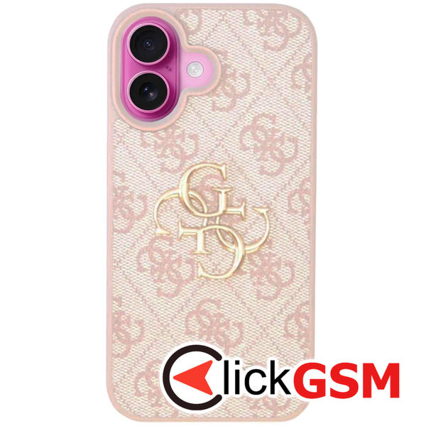 Guess - Hardcase 4G Big Logo (GUHCP16M4GMGPI) - iPhone 16 Plus - Pink