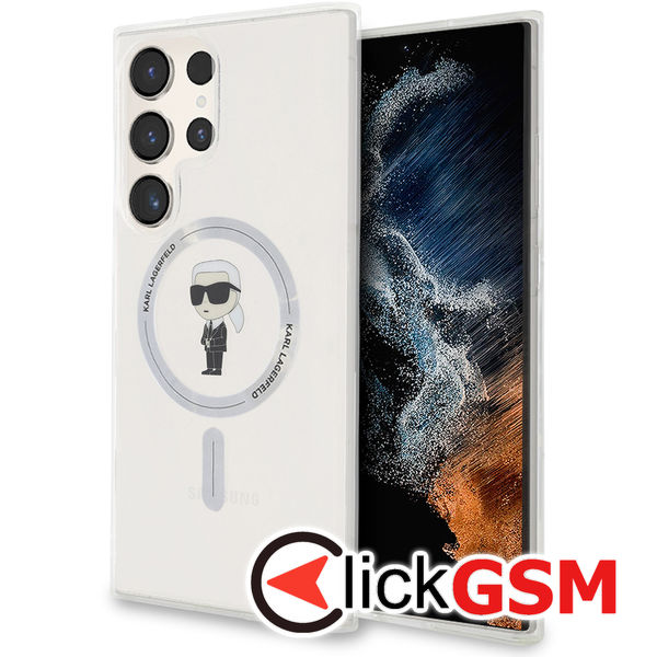 Karl Lagerfeld - IML MagSafe (KLHMS24LHFCKNOT) - Samsung Galaxy S24 Ultra - Transparent Ikonik