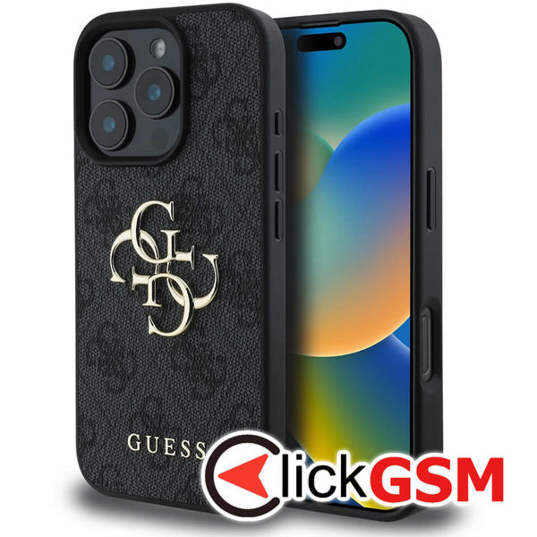 Guess - Hardcase 4G Big Logo (GUHCP16X4GMGGR) - iPhone 16 Pro Max - Black