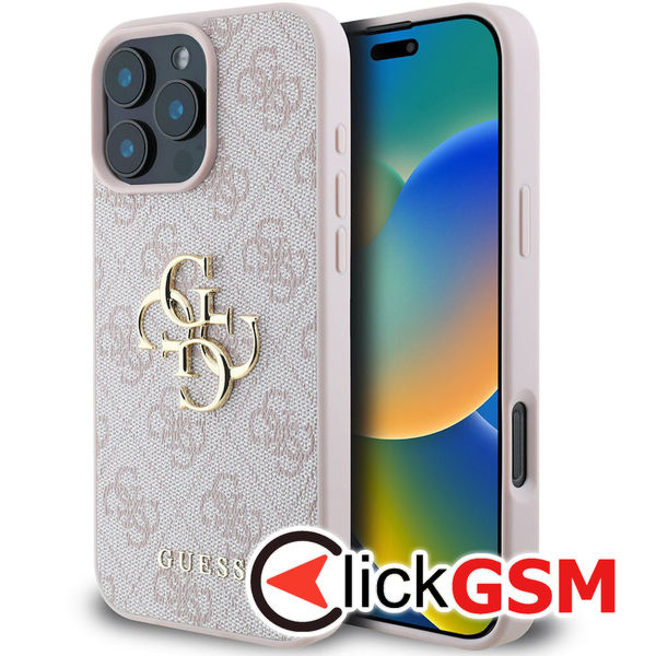 Guess - Hardcase 4G Big Logo (GUHCP16X4GMGPI) - iPhone 16 Pro Max - Pink