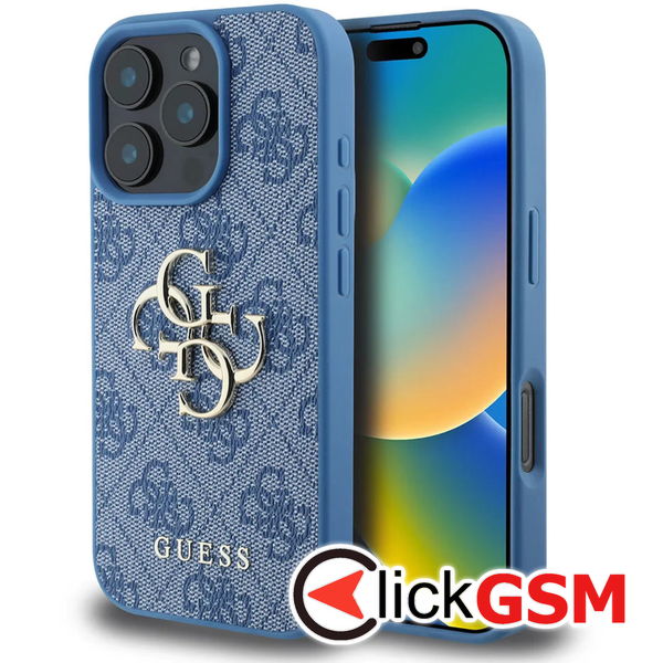 Guess - Hardcase 4G Big Logo (GUHCP16X4GMGBL) - iPhone 16 Pro Max - Blue