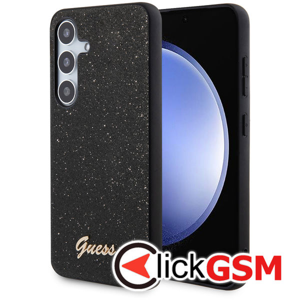 Guess - Glitter Script (GUHCS24SHGGSHK) - Samsung Galaxy S24 - Black