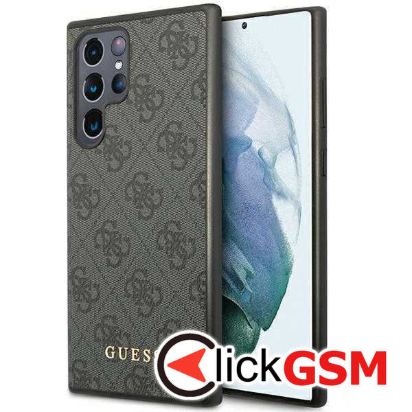 Guess - Hardcase 4G Metal Gold Logo (GUHCS24LG4GFGR) - Samsung Galaxy S24 Ultra - Black
