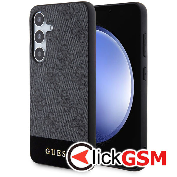 Guess - Hardcase 4G Stripe Collection (GUHCS24MG4GLGR) - Samsung Galaxy S24 Plus - Black