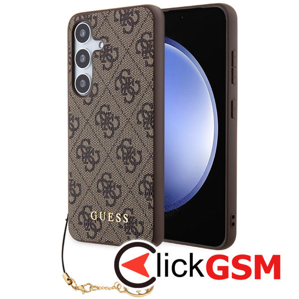 Guess - Hardcase 4G Charms Collection (GUHCS24MGF4GBR) - Samsung Galaxy S24 Plus - Brown
