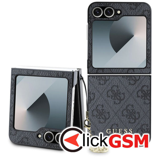 Guess - Hardcase 4G Charm (GUHCZF6GF4GGR) - Samsung Galaxy Z Flip6 - Black