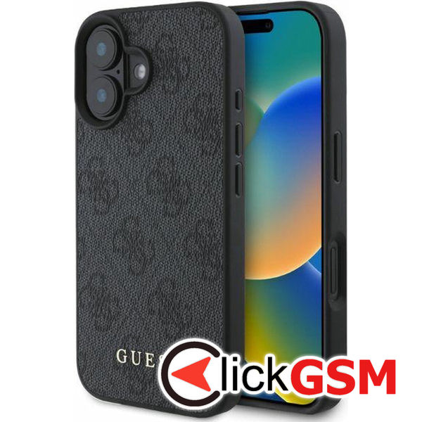 Guess - Hardcase 4G Classic (GUHCP16MG4GFGR) - iPhone 16 Plus - Black