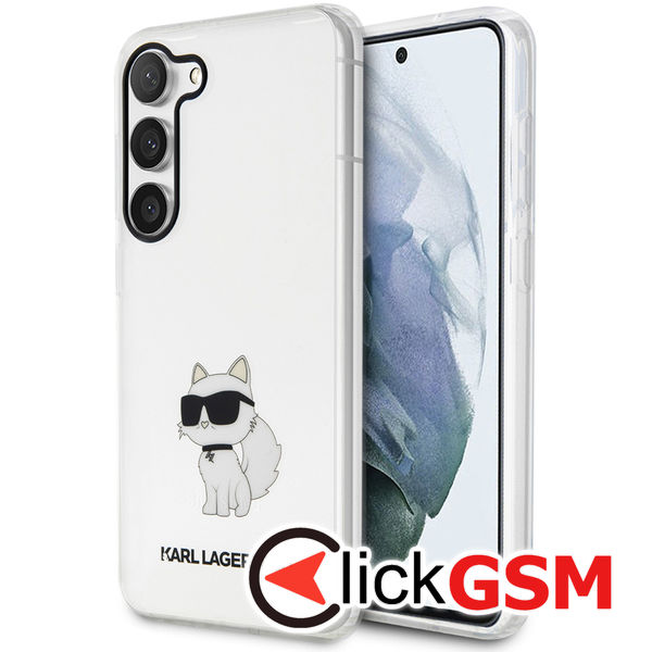 Karl Lagerfeld - Hardcase Transparent (KLHCS23MHNCHTCT) - Samsung Galaxy S23 Plus - Ikonik Choupette