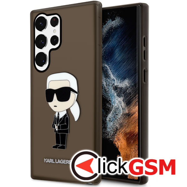 Karl Lagerfeld - Hardcase (KLHCS23LHNIKTCK) - Samsung Galaxy S23 Ultra - Ikonik Karl Lagerfeld