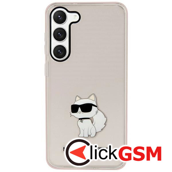 Karl Lagerfeld - Hardcase (KLHCS23SHNCHTCP) - Samsung Galaxy S23 - Pink Ikonik Choupette