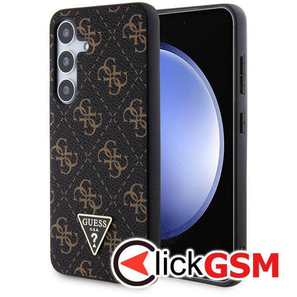 Guess - Hardcase 4G Triangle Metal Logo (GUHCS24MPG4GPK) - Samsung Galaxy S24 Plus - Black