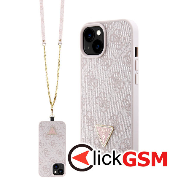 Guess - Crossbody 4G Metal Logo (GUHCP15SP4TDSCPP) - iPhone 15 - Pink