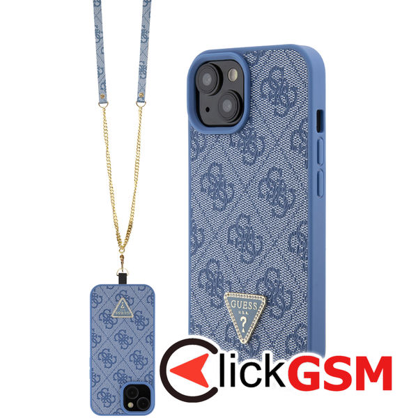 Guess - Crossbody 4G Metal Logo (GUHCP15SP4TDSCPB) - iPhone 15 - Blue