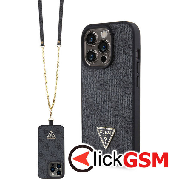 Guess - Crossbody 4G Metal Logo (GUHCP15XP4TDSCPK) - iPhone 15 Pro Max - Black
