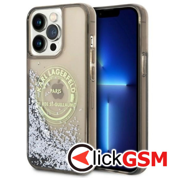 Karl Lagerfeld - Hardcase Liquid Glitter (KLHCP14XLCRSGRK) - iPhone 14 Pro Max - RSG