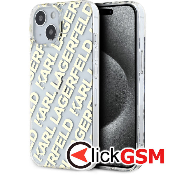 Karl Lagerfeld - IML Luxury (KLHCP15SHKFOEMD) - iPhone 15 - Gold Fullover Logo