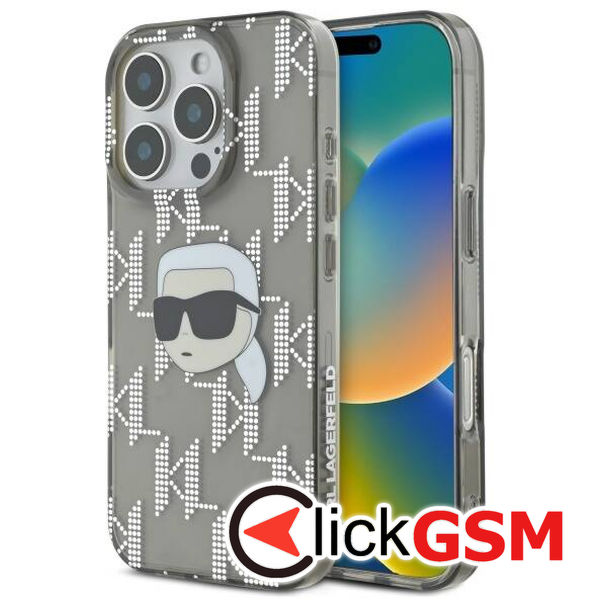 Karl Lagerfeld - IML Luxury Electroplated (KLHCP16LHKLPKHK) - iPhone 16 Pro - Karl Head