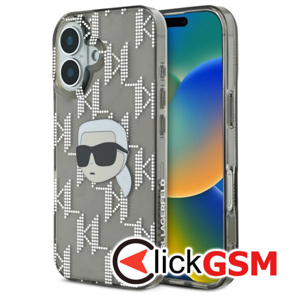 Karl Lagerfeld - IML Luxury Electroplated (KLHCP16SHKLPKHK) - iPhone 16 - Karl Head