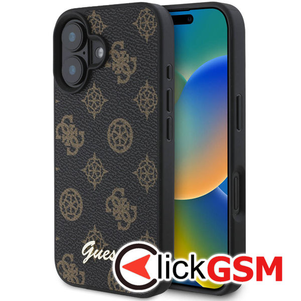 Guess - Peony Script MagSafe (GUHMP16SPGPYSK) - iPhone 16 - Black