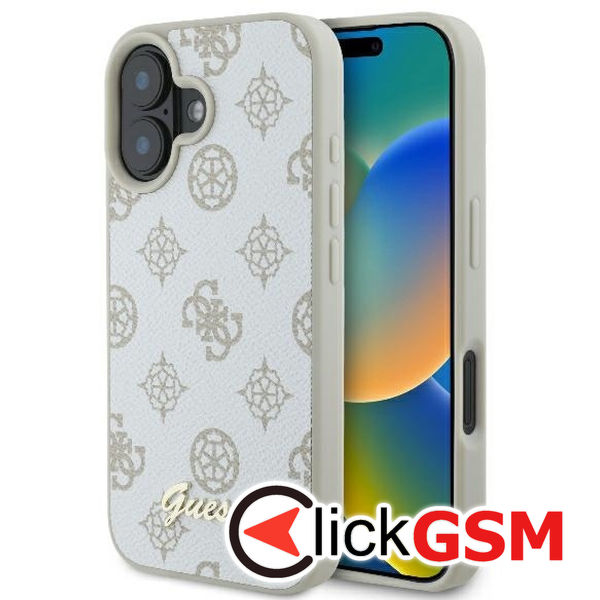 Guess - Peony Script MagSafe (GUHMP16SPGPYSH) - iPhone 16 - White