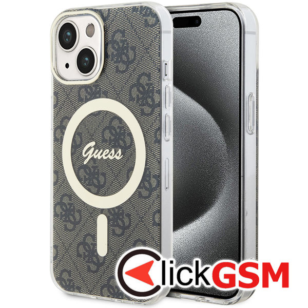 Guess - IML 4G MagSafe (GUHMP15MH4STW) - iPhone 15 Plus - Brown