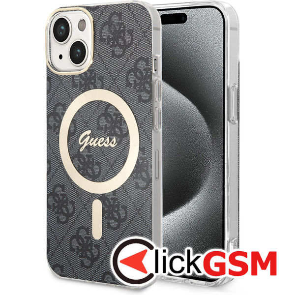 Guess - IML 4G MagSafe (GUHMP15SH4STK) - iPhone 15 - Black