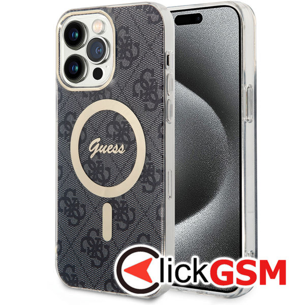 Guess - IML 4G MagSafe (GUHMP15XH4STK) - iPhone 15 Pro Max - Black