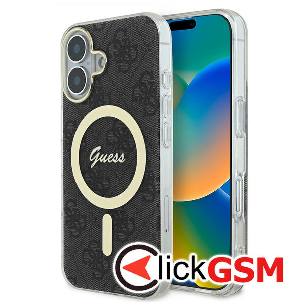 Guess - IML 4G MagSafe (GUHMP16SH4STK) - iPhone 16 - Black